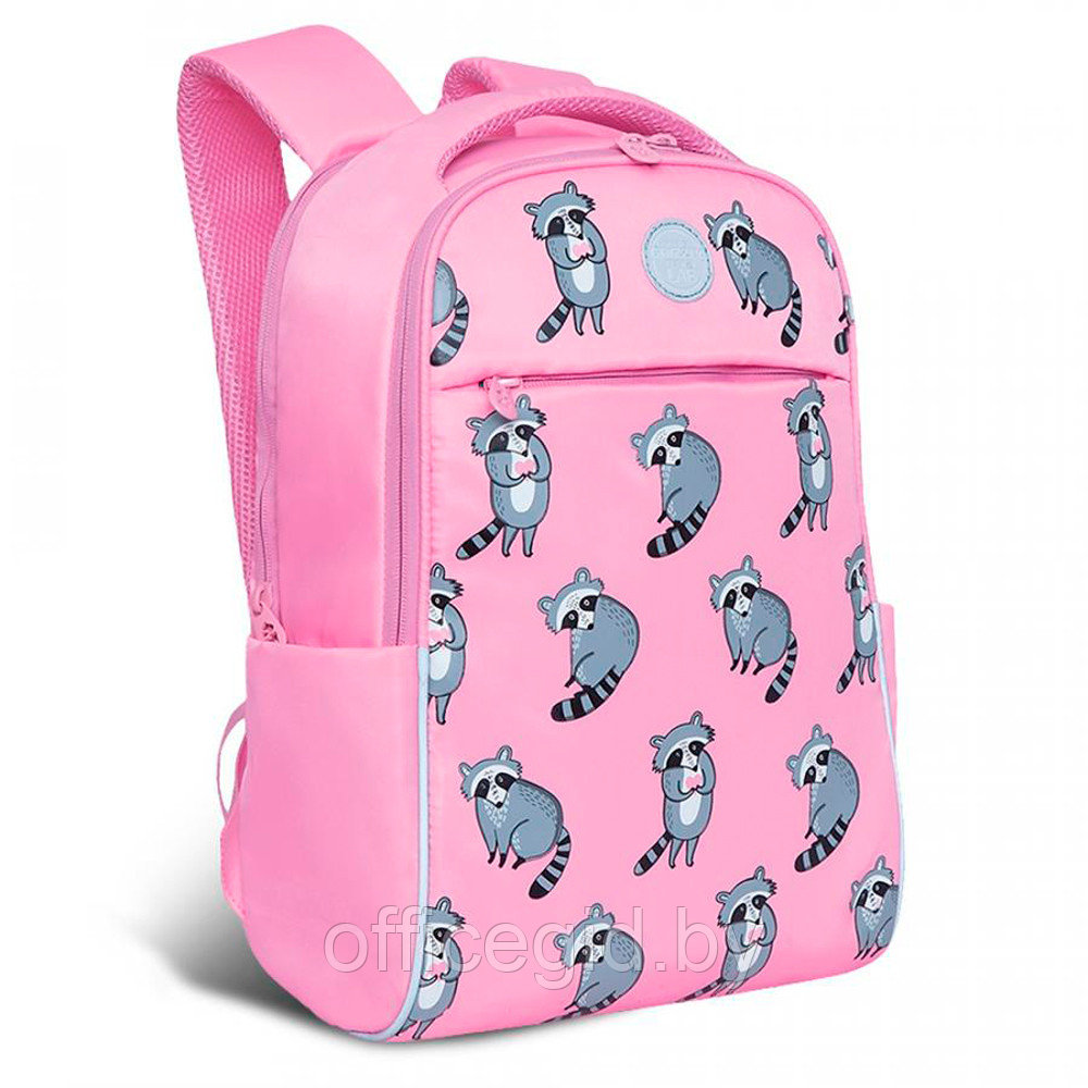 Рюкзак молодежный "Funny raccoons", розовый - фото 1 - id-p188886404