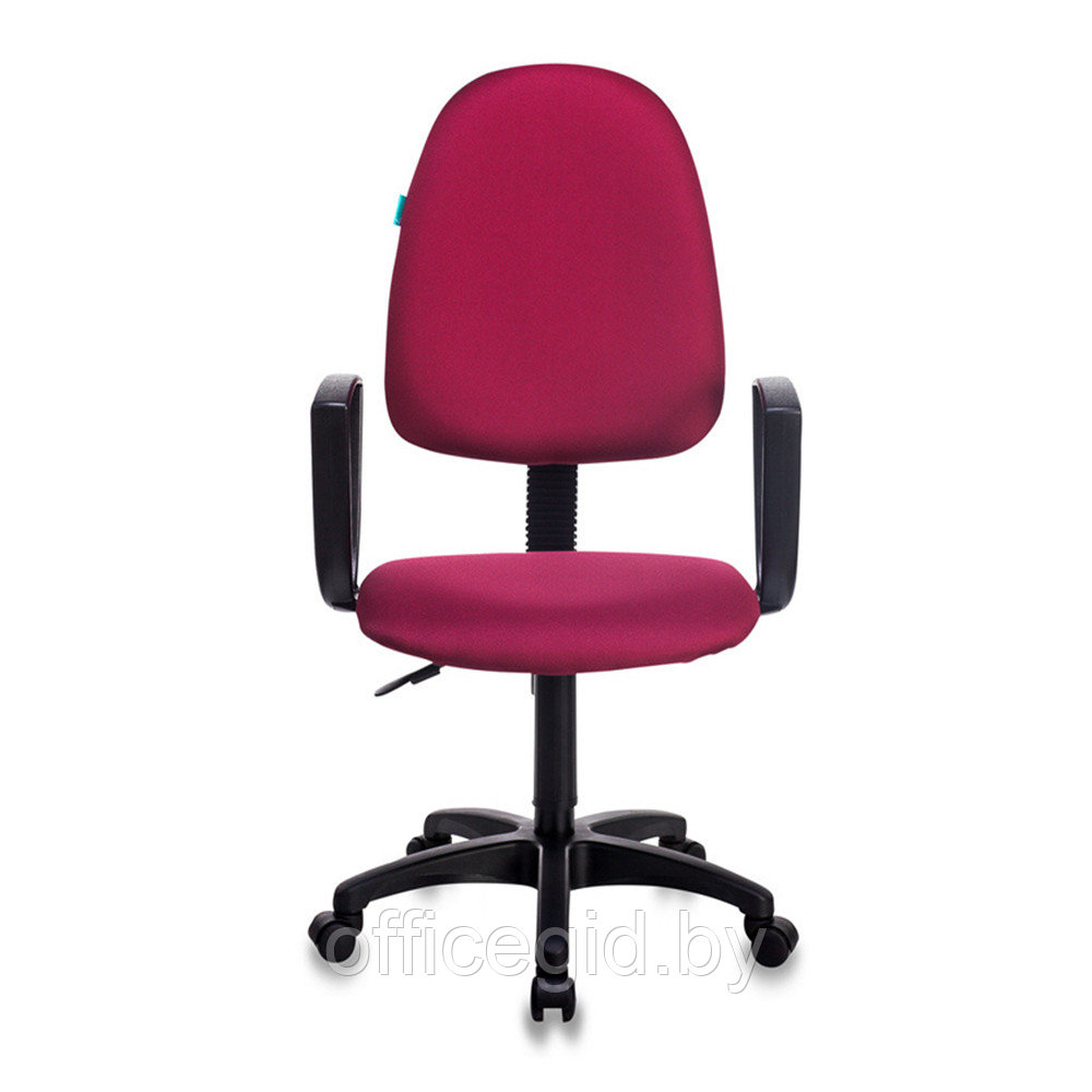 Кресло для персонала "Бюрократ CH-1300N/CHERRY Престиж+", пластик, ткань, бордовый - фото 2 - id-p188893766