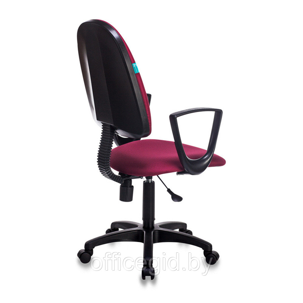 Кресло для персонала "Бюрократ CH-1300N/CHERRY Престиж+", пластик, ткань, бордовый - фото 4 - id-p188893766