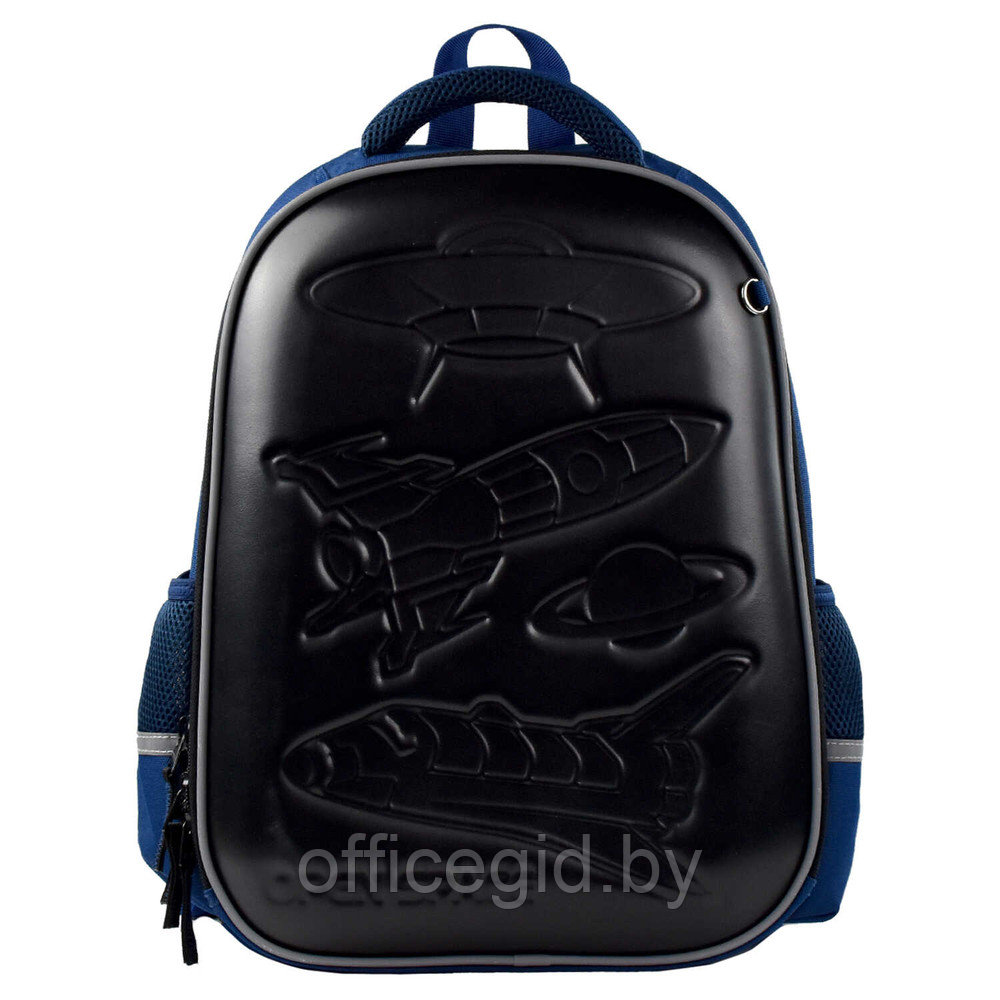 Рюкзак школьный "Космос", черный, синий - фото 1 - id-p188886405