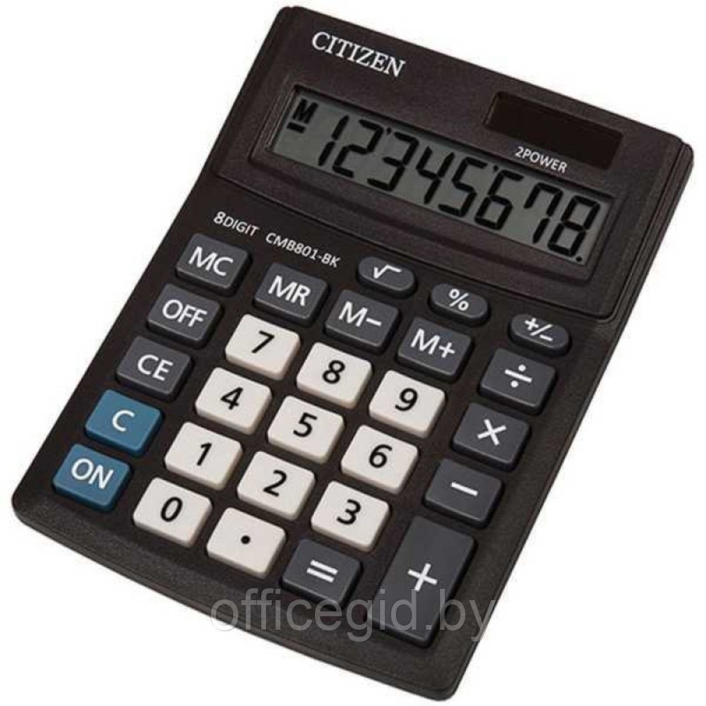 Калькулятор настольный Citizen "CMB801-BK", 8-разрядный, черный - фото 1 - id-p188887535