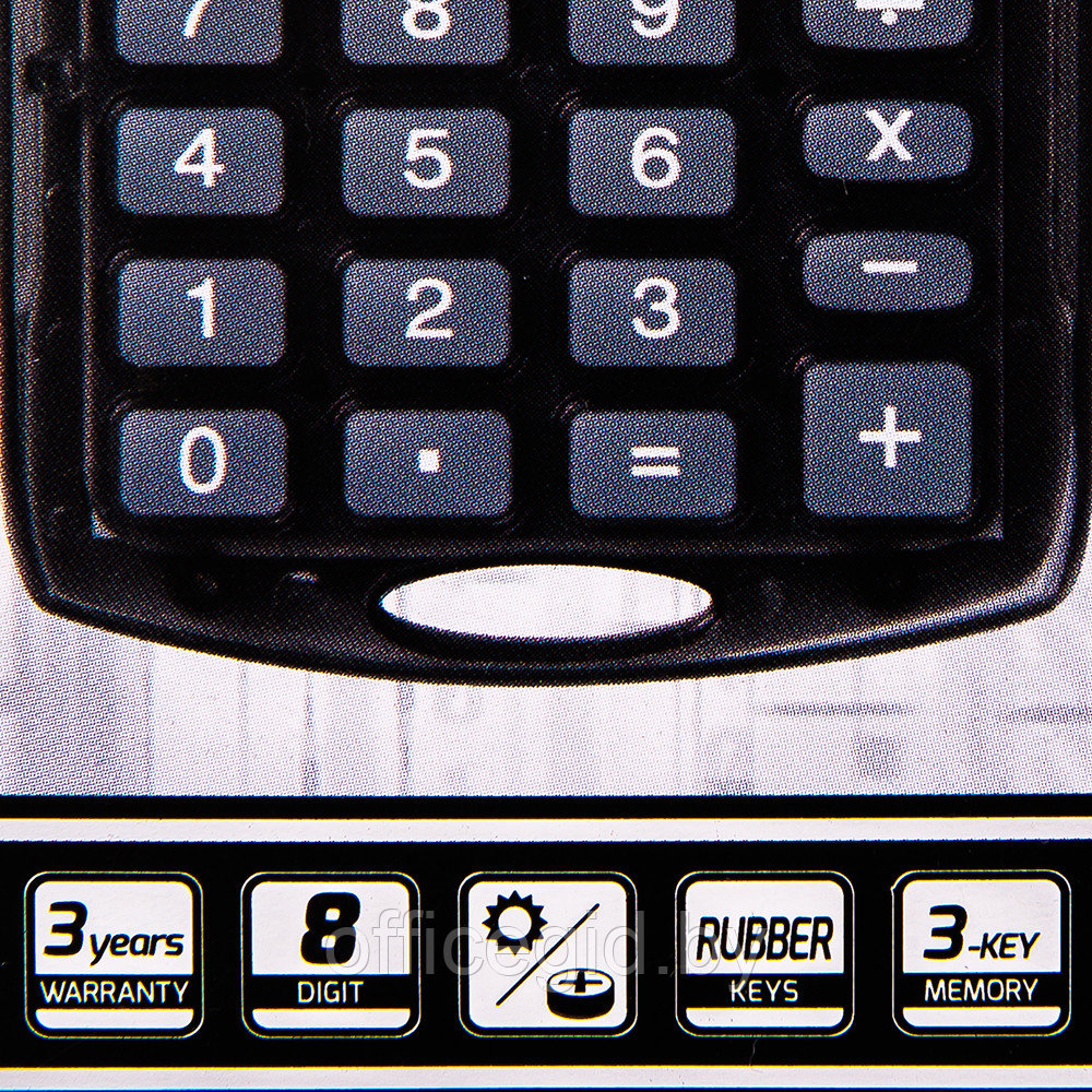 Калькулятор карманный Rebell "StarletV WB", 8-разрядный, фиолетовый - фото 3 - id-p188887537