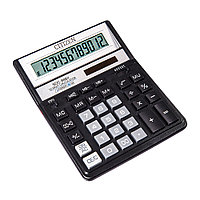 Калькулятор настольный Citizen "SDC-888XBK WB", 12-разрядный, черный металлик