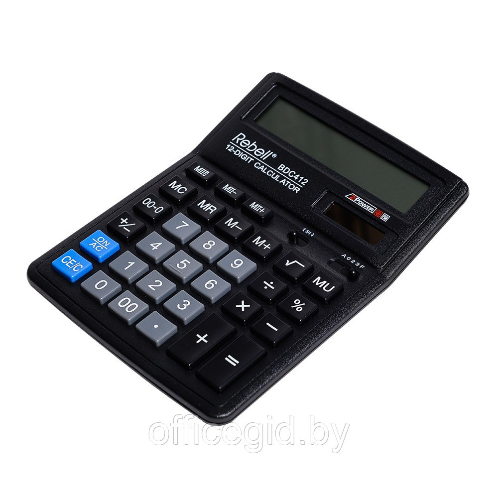 Калькулятор настольный Rebell "RE-BDC412 BX", 12-разрядный, черный ...