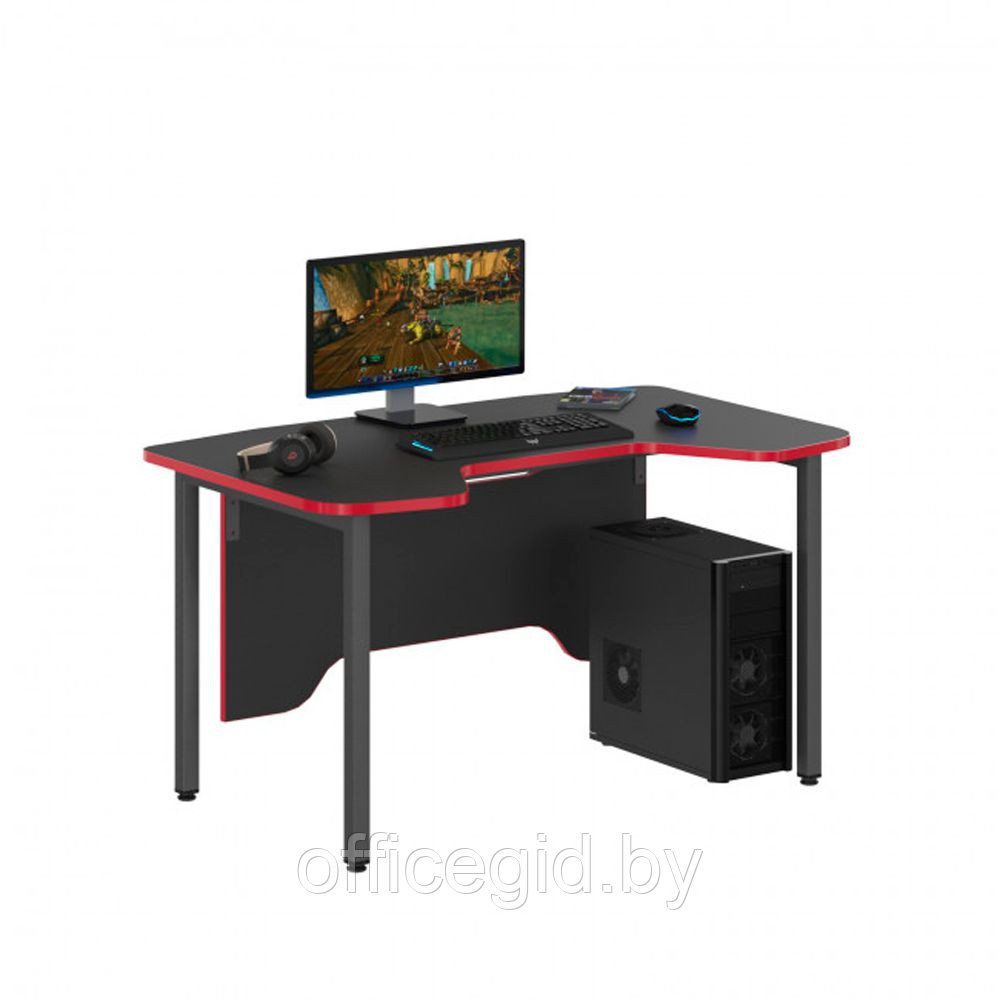 Стол компьютерный игровой "Skill SSTG 1385", антрацит, красный - фото 2 - id-p188892888