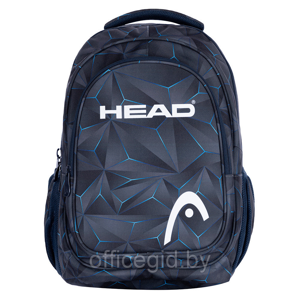 Рюкзак молодежный "Head 3D blue", чёрный - фото 2 - id-p188886418