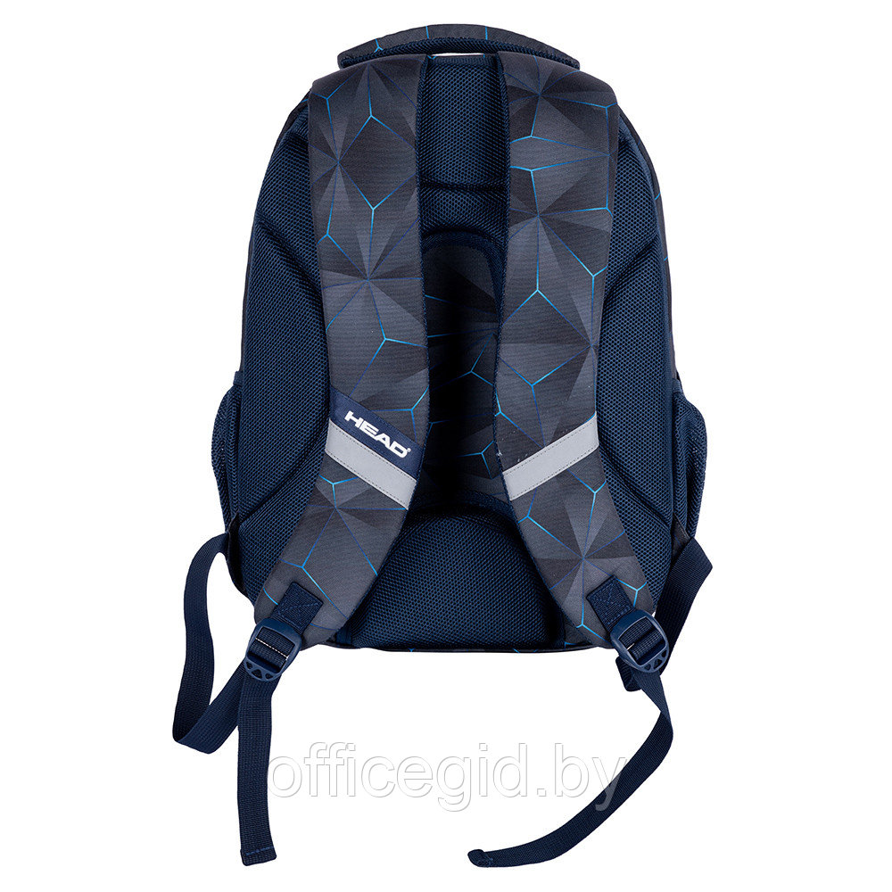Рюкзак молодежный "Head 3D blue", чёрный - фото 4 - id-p188886418