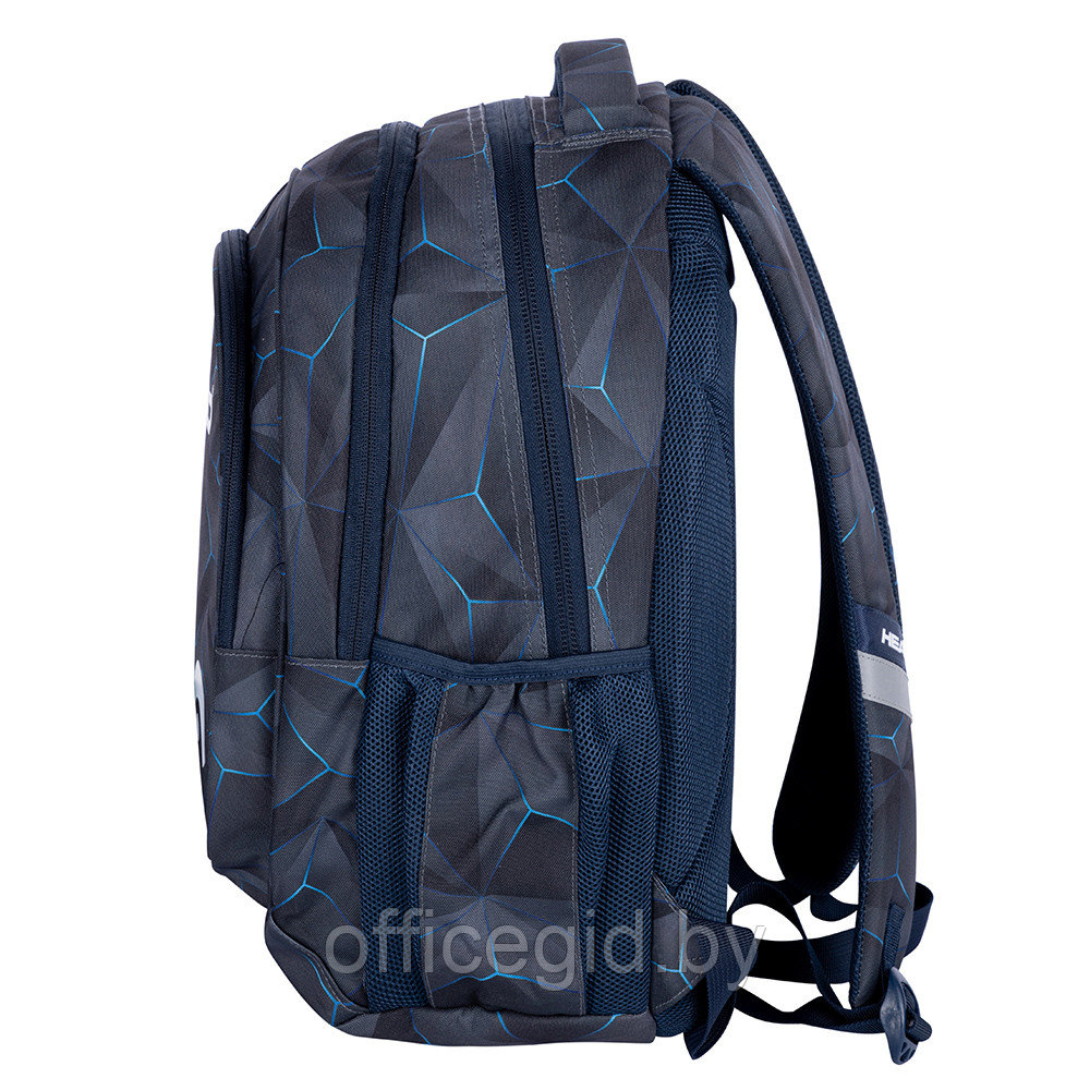 Рюкзак молодежный "Head 3D blue", чёрный - фото 6 - id-p188886418