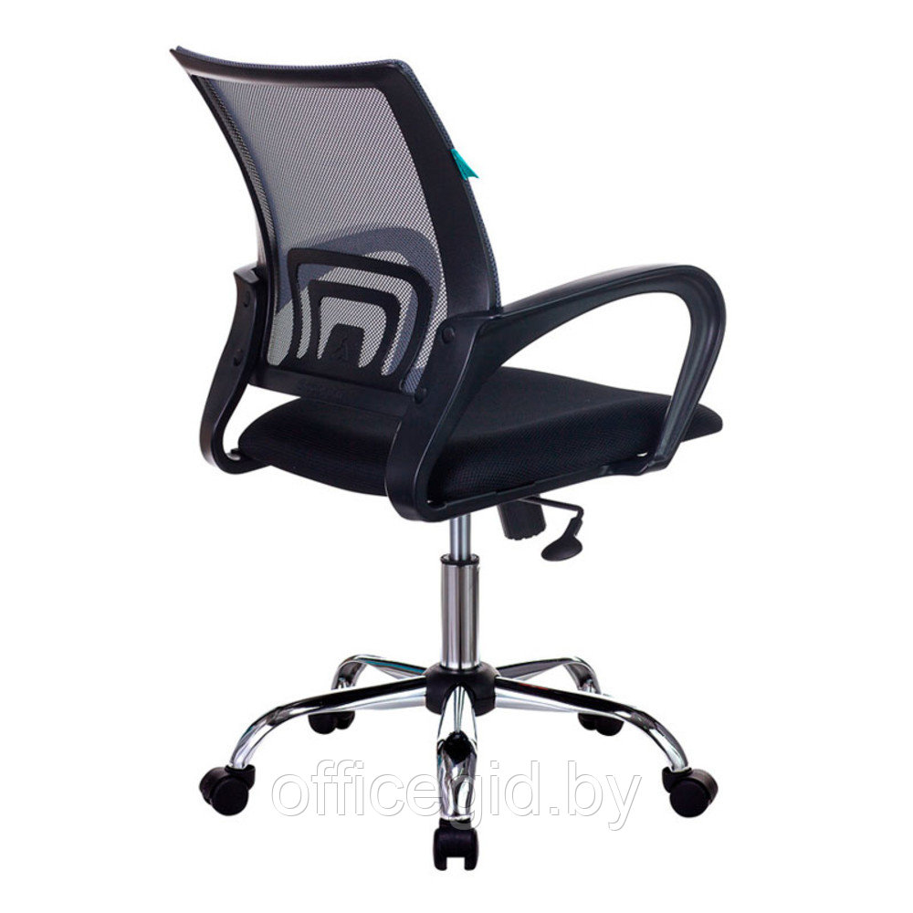 Кресло д/персонала Бюрократ "CH-695NSL", ткань, хром, темно-серый, черный - фото 4 - id-p188893781