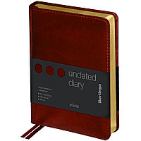 Ежедневник недатированный "xGold", А6, 320 страниц, коричневый