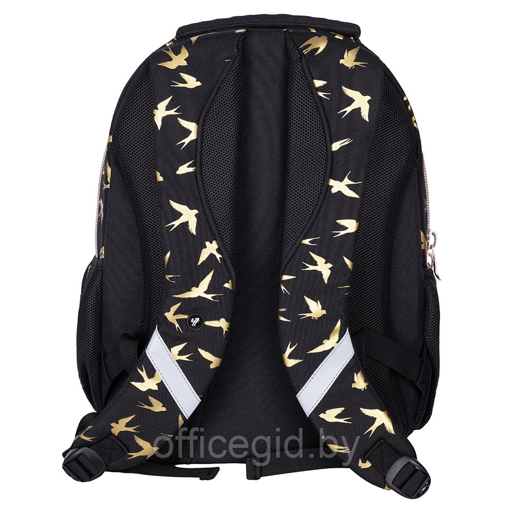 Рюкзак молодежный "Hash golden birds", чёрный - фото 5 - id-p188886421