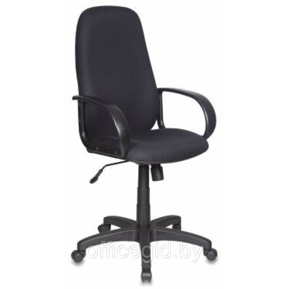 Кресло для руководителя "Бюрократ CH-808AXSN", ткань, пластик, черный - фото 1 - id-p188893787