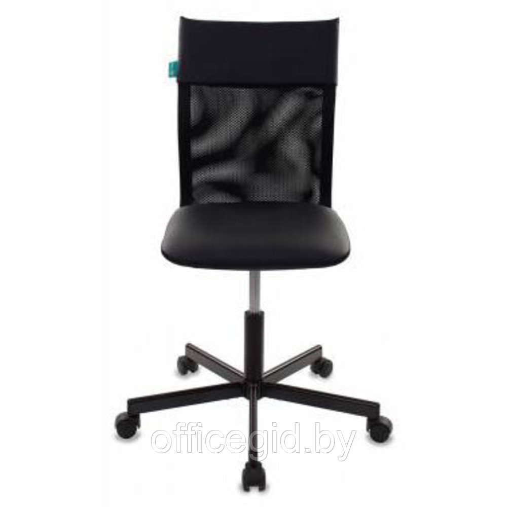 Кресло для персонала "Бюрократ CH-1399", кожзам, металл, черный - фото 2 - id-p188893788