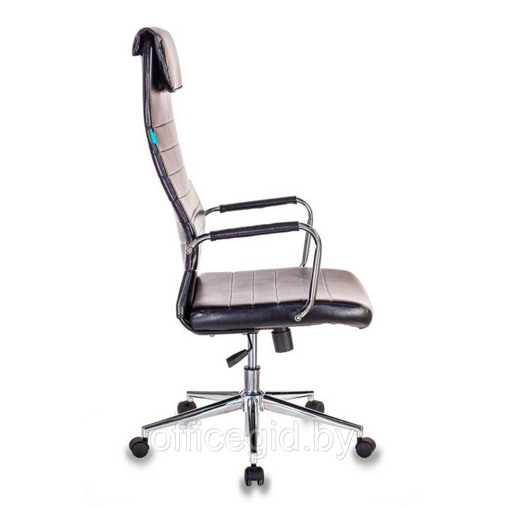 Кресло для руководителя "Бюрократ KB-9/ECO", кожзам, металл, черный - фото 4 - id-p188893796