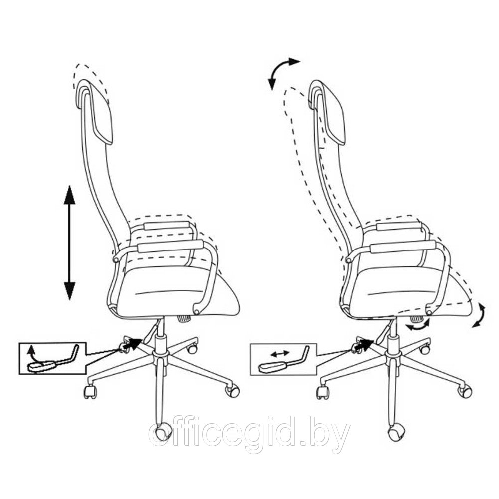 Кресло для руководителя "Бюрократ KB-9/ECO", кожзам, металл, черный - фото 6 - id-p188893796