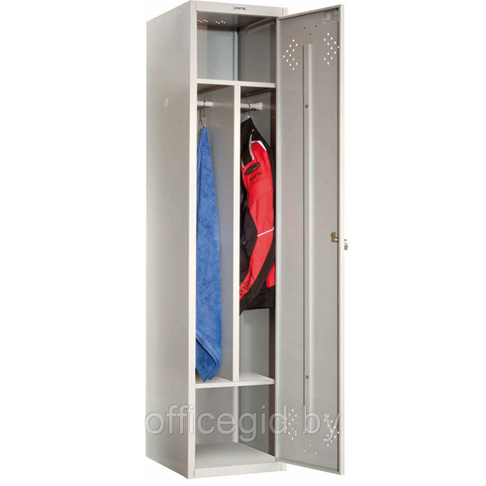 Шкаф гардеробный для одежды "Практик LS(LE)-11-40D",1830х418х500 мм - фото 1 - id-p188892018