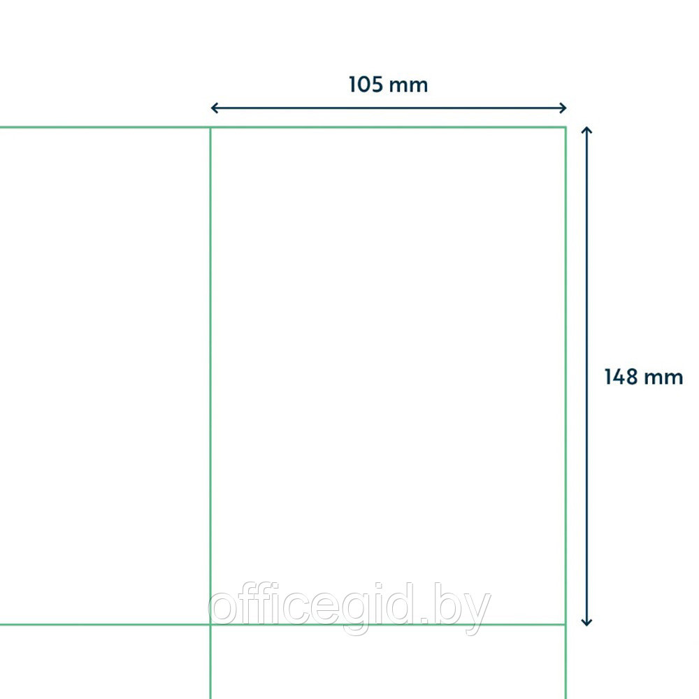 Самоклеящиеся этикетки универсальные "Rillprint", 105x148 мм, 15 листов, 4 шт, белый - фото 3 - id-p188891124