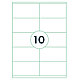 Самоклеящиеся этикетки универсальные "Rillprint", 105x57 мм, 100 листов, 10 шт, белый, фото 2