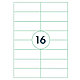 Самоклеящиеся этикетки универсальные "Rillprint", 105x37 мм, 100 листов, 16 шт, белый, фото 2