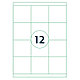 Самоклеящиеся этикетки универсальные "Rillprint", 70x67.7 мм, 100 листов, 12 шт, белый, фото 2