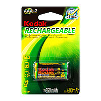 Аккумуляторы "Kodak HR03-2BL", AAA, Ni-MH, 2 шт.