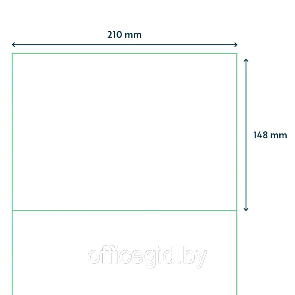 Самоклеящиеся этикетки универсальные "Rillprint", 210x148 мм, 100 листов, 2 шт, белый - фото 3 - id-p188891170