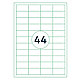 Самоклеящиеся этикетки универсальные "Rillprint", 48.5x25.4 мм, 100 листов, 44 шт, белый, фото 2