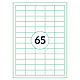 Самоклеящиеся этикетки универсальные "Rillprint", 38x21.2 мм, 100 листов, 65 шт, белый, фото 2