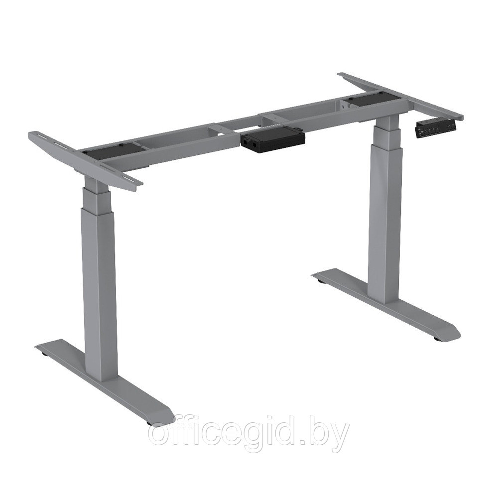 Каркас стола с электроприводом двухмоторный AOKE "AK2YJYT-YZB3-BM.AL", серый - фото 1 - id-p188892972