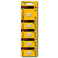 Батарейки литиевые дисковые Kodak "CR2016", 5 шт