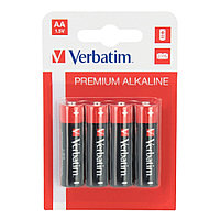 Батарейки алкалиновые Verbatim "AA/LR6", 4 шт., (962325)