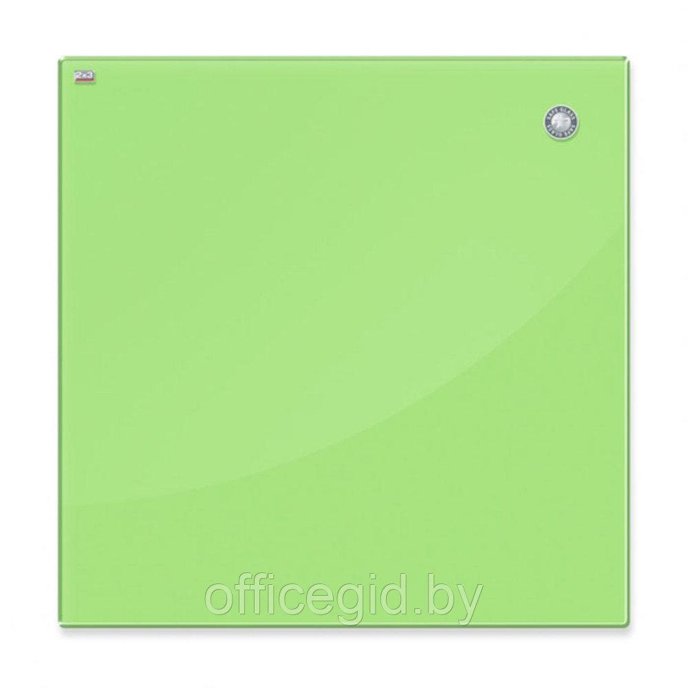 Доска стеклянная магнитно-маркерная "2×3", 40x60 см, светло-зеленый - фото 1 - id-p188892141