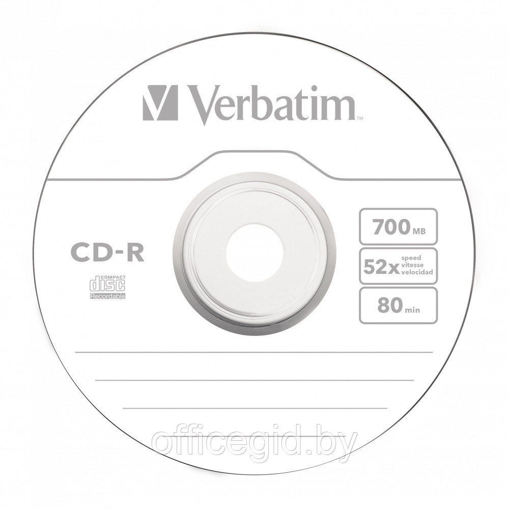 Диск Verbatim "Extra Protection", CD-R, 0.7 гб, пэт-упаковка, 10 шт - фото 1 - id-p188886562