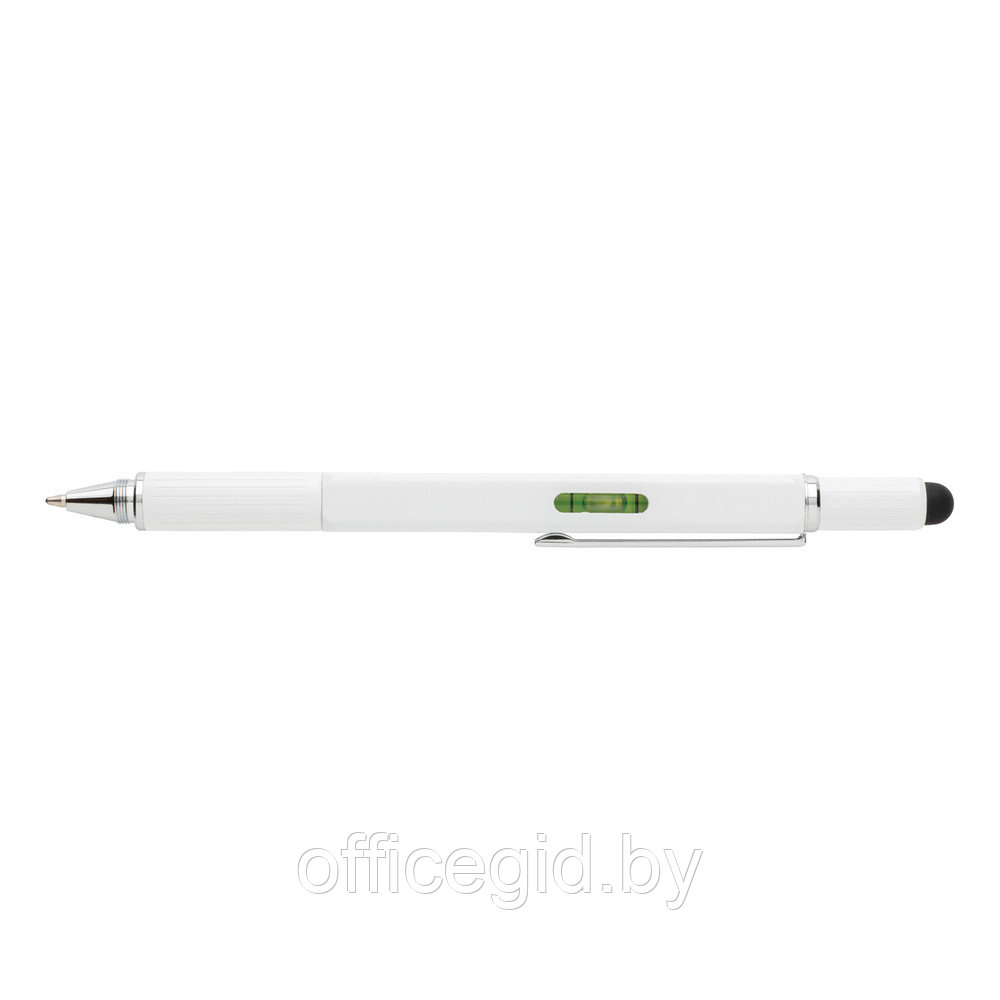 Ручка многофункциональная "P221.553", белый, серебристый - фото 3 - id-p188893941
