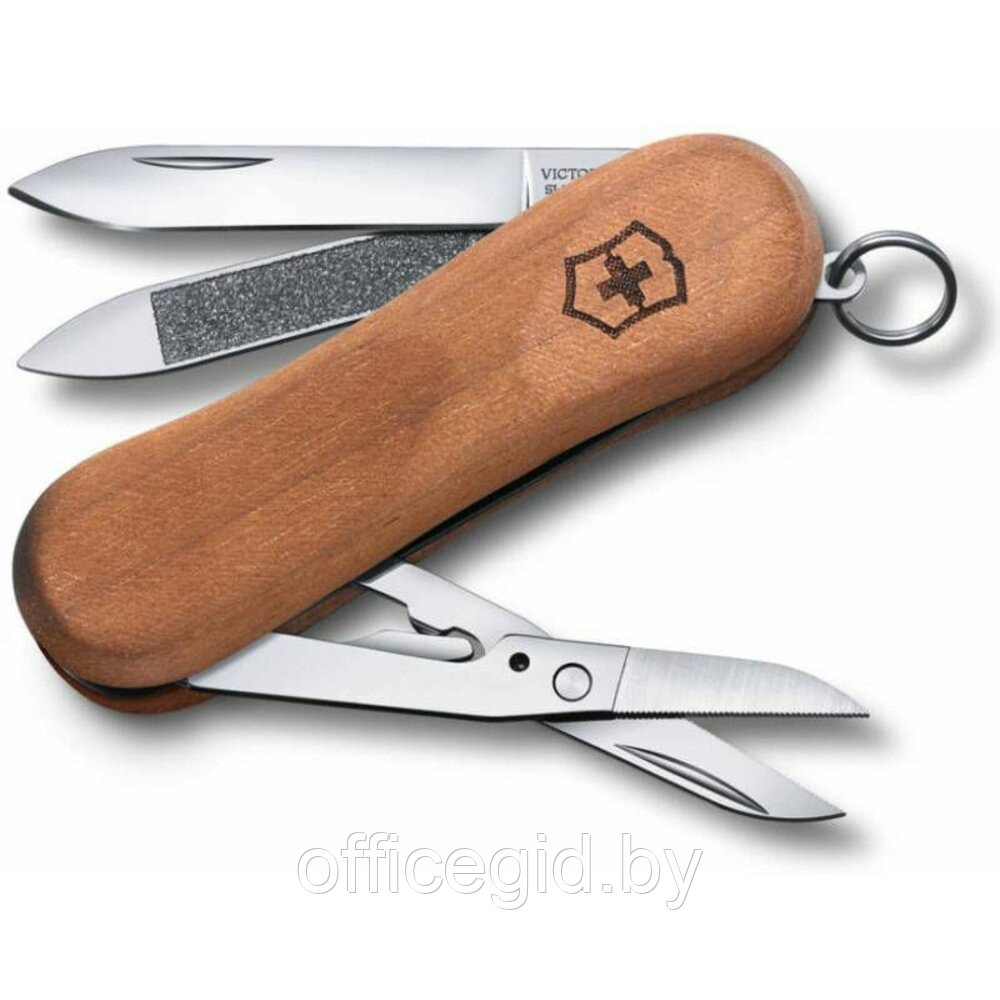 Нож карманный "EvoWood 0.6421.63", дерево, металл, коричневый - фото 1 - id-p188894051
