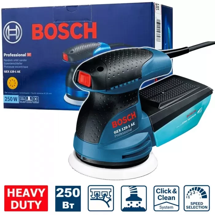 Эксцентриковая шлифмашина Bosch GEX 125-1 AE Professional - фото 1 - id-p188903849