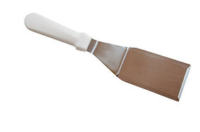 MGSteel (Китай) Лопатка 31 см. изог. раб.часть 12*7 см. нерж. широкая с пласт. ручкой (скошен. бок) MGSteel