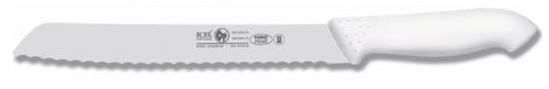 Icel (Португалия) Нож для хлеба 250/375 мм. с волн.кромкой, белый HoReCa Icel /1/6/ - фото 1 - id-p188901789