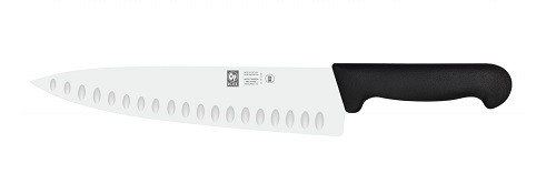 Icel (Португалия) Нож поварской  300/445 мм. Шеф черный с бороздками PRACTICA Icel /1/6/