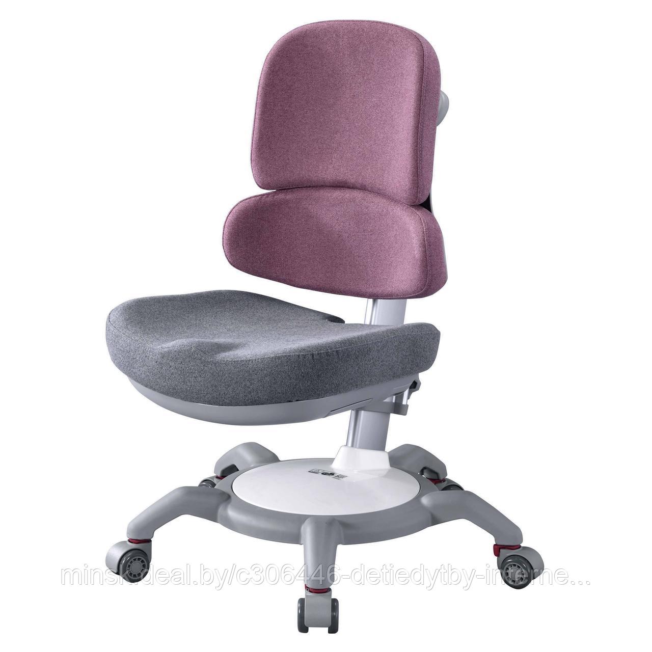 Растущий стул-кресло CooBee-142 Розовый с чехлом