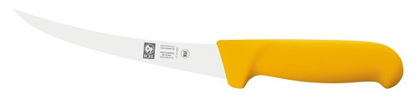Icel (Португалия) Нож обвалочный 150/290 мм. изогнутый (жесткое лезвие) желтый Poly Icel /1/ - фото 1 - id-p188906994