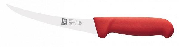 Icel (Португалия) Нож обвалочный 150/290 мм. изогнутый (узкое жесткое лезвие) красный Poly Icel /1/ - фото 1 - id-p188907018