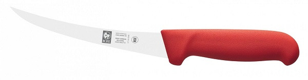 Icel (Португалия) Нож обвалочный 150/290 мм. изогнутый (полугибкое лезвие) красный Poly Icel /1/ - фото 1 - id-p188907019