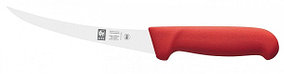 Icel (Португалия) Нож обвалочный 150/290 мм. изогнутый (узкое гибкое лезвие) красный  Poly Icel /1/
