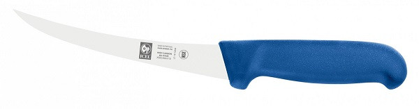 Icel (Португалия) Нож обвалочный 150/280 мм. изогнутый (узкое жесткое лезвие) синий  Poly Icel /1/