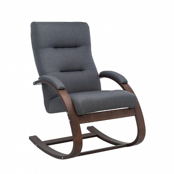 Кресло-качалка Milano (орех/серый) - фото 1 - id-p188908679