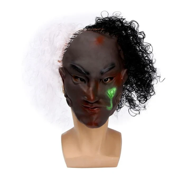 Карнавальная маска на Хэллоуин «Шрам» с волосами