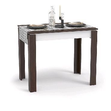 Кухонный обеденный стол NS33 деревянный венге коричневый прямоугольный на кухню - фото 1 - id-p188236630