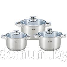 Посуда  RS\CW 1642-06 /6пр. /2,4л, 3,1л, 4,2л /5-ти шаговое дно