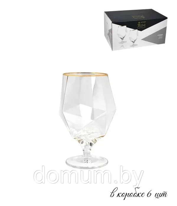 Набор из 6 бокалов 550 мл Lenardi Diamond 121-016